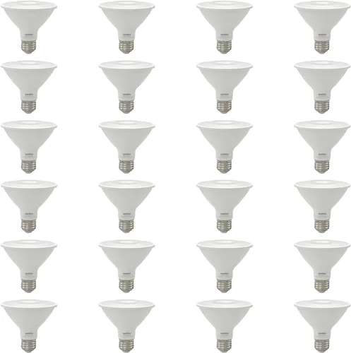 Sunlite Foco Reflector PAR30 LED, Foco, 9W (equivalente a 75W), 750 Lm, Base E26 Media, CRI 90, Atenuable, Uso en Iluminación de Riel Decorativa,