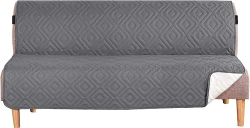 Miniatura 42 de H.VERSAILTEX Funda reversible para silla, protector de muebles antideslizante, resistente al agua, con correas elásticas de 2 pulgadas