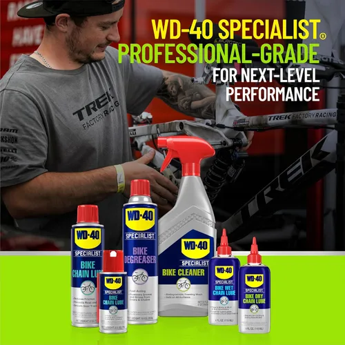 Miniatura 8 de WD-40 Bike - Lubricante para bicicletas de todas las condiciones, limpiador para bicicletas, desengrasante, lubricante seco y húmedo
