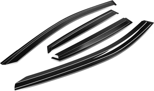 Miniatura 21 de Visor protector deflector de lluvia autoadhesivo para vidrio para Hyunday Sonata NF, 4 unidades, uno por puerta