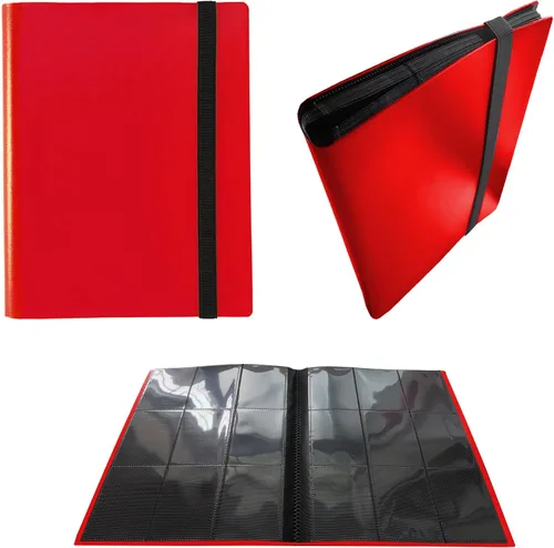 Miniatura 9 de Carpeta de 9 bolsillos para tarjetas de intercambio, álbum de colección con fundas, protección para tarjetas de intercambio - 20 páginas - Capacidad