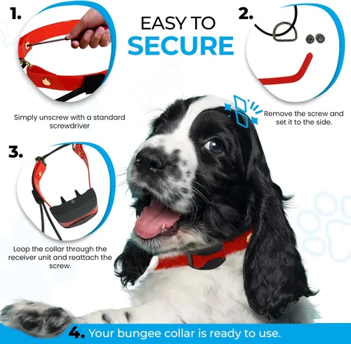 Miniatura 7 de eCollar Correa de repuesto estilo bungee – Collar de poliuretano impermeable compatible con Garmin, Dogtra, SportDOG, Educator