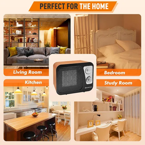 Miniatura 8 de Calentadores de espacio Comfort Zone para uso en interiores, calentador portátil, calentamiento rápido, calentador eléctrico, termostato, diseño