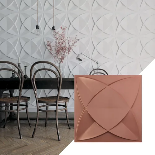 Miniatura 9 de Ekena Millwork Swindon EnduraWall Panel decorativo de pared 3D de 11 7/8 pulgadas de ancho x 11 7/8 pulgadas de alto, fiebre del oro