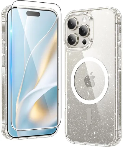 Miniatura 936 de FNTCASE Funda para iPhone 13 Pro-Max: Fundas magnéticas transparentes compatibles con Magsafe Slim anti amarillamiento protección contra caídas