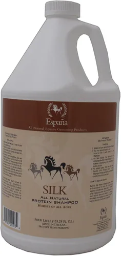 Miniatura 4 de Espana Silk ESP0020E Champú de proteína de seda especialmente formulado para caballos, 33.82 onzas