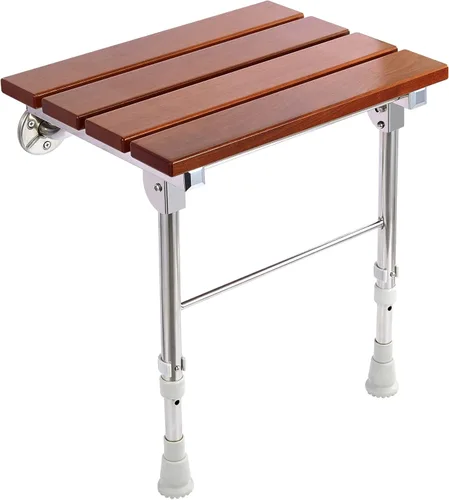 Asiento de ducha plegable montado en la pared con patas, bancos de asientos de ducha, taburete silla para ducha interior, asiento de ducha plegable