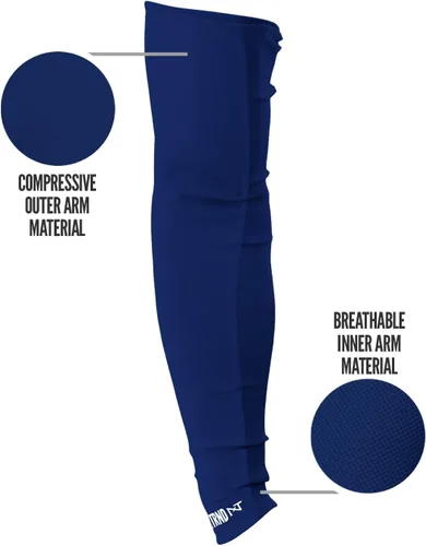 Miniatura 44 de Nxtrnd Air-TEK - Mangas de compresión para hombre, par de fútbol transpirable