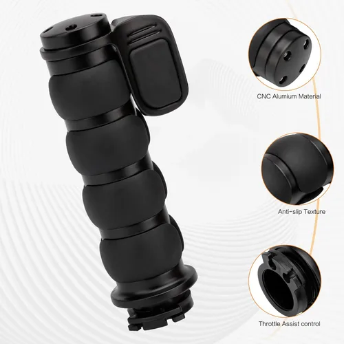 Miniatura 3 de Empuñaduras de mano para motocicleta de 1 pulgada y 0.984 in, agarre para manillar, acelerador, universal, compatible con Harley Davidson Dyna