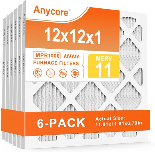 Miniatura 11 de Filtro de aire de 14 x 14 x 1 pulgadas, paquete de 4 filtros de aire plisados MERV 11 HVAC para horno de CA para oficina en casa MPR 1000 FPR 7