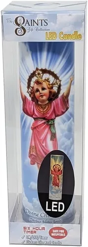 Miniatura 4 de Niño divino Jesús, vela de oración devocional sin llama LED