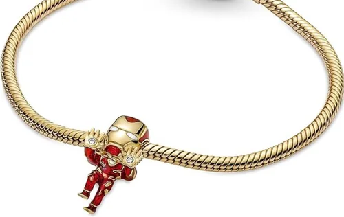 Miniatura 4 de Love You Family Vampire Winged Heart Princess Jasmine Candado Air Balloon Lamp Firefly Mermaid Ariel Charm para mujeres, pulseras, collares en plata
