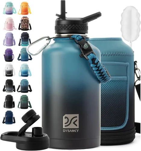 Miniatura 12 de DYSANKY Botella de agua aislada de 32 onzas, metal al vacío de acero inoxidable grueso, jarra de agua deportiva portátil para gimnasio y senderismo