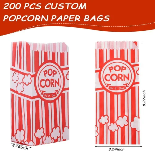 Miniatura 6 de Bolsas de palomitas de maíz de 1 onza con cuchara de palomitas de maíz y salero, pequeñas bolsas de palomitas de maíz, porciones individuales