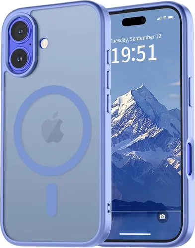 Miniatura 101 de vnnink para iPhone 12 y iPhone 12 Pro, funda de teléfono celular translúcida con protección contra caídas de grado militar, mate magnética