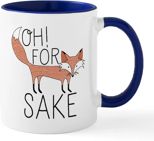 Miniatura 12 de CafePress Taza de café de cerámica For Fox Sake de 11 oz (11.0 fl oz)