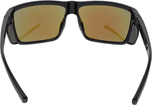 Miniatura 4 de MCR Safety SR218B Swagger SR2 Series Gafas de seguridad con almohadillas de goma termoplástica y protectores laterales desmontables, marco negro
