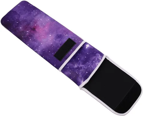 Miniatura 4 de AUONY Bolsa de almacenamiento de neopreno resistente al calor con dos bolsillos para plancha plana, alisadora, rizadora/rizador