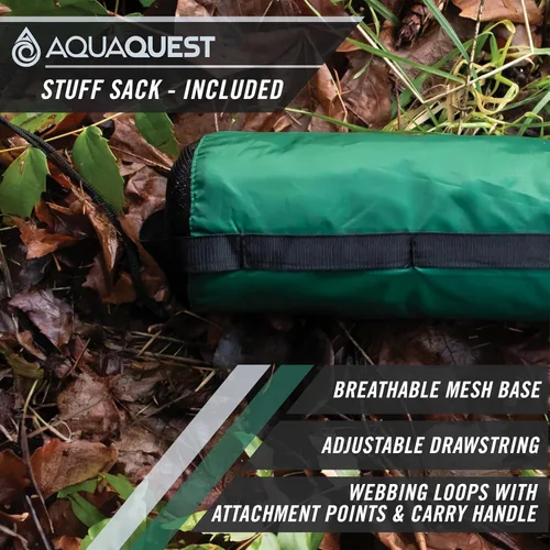 Miniatura 4 de AquaQuest - Lona de guía ultraligera impermeable (5,000 mm) con costuras selladas de 40D Ripstop, mosquitero para mochileros, camping sigiloso