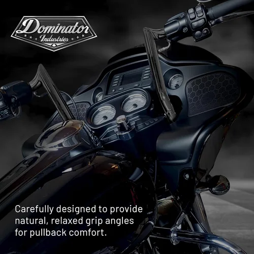 Miniatura 5 de Dominator Industries - Manillar Meathook Bar Ape de 10 pulgadas, precableado de 1 1/4 pulgadas, cromado, compatible con Harley-Davidson Bagger