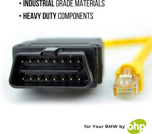 Miniatura 7 de OHP ENET Bimmercode OBD2 Cable para codificación BMW Serie F E SYS ISTA+ ICOM Bootmod3 Bimmerlink OBD Cable resistente