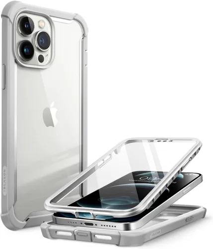 Miniatura 9 de i-Blason Ares - Funda para iPhone 13 Pro Max de 6.7 pulgadas [protector de pantalla integrado] [protección de grado militar] Funda transparente