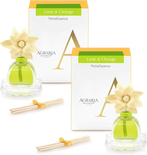 Miniatura 12 de Agraria Juego de difusor de varillas de bálsamo, Air Essence y Petite Essence Luxury Fragrance Duo con aceites esenciales naturales, flores de sol