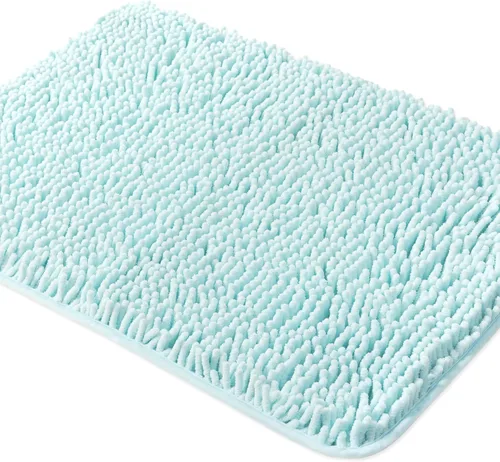 Miniatura 21 de Yeaban Alfombras pequeñas de baño de felpilla de 12 x 12 pulgadas, absorbentes y lavables, antideslizantes, de felpa y suaves para baño, ducha