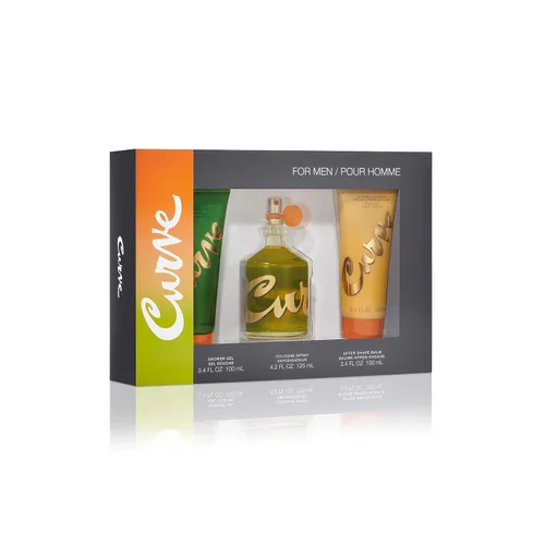 Miniatura 11 de Curve Set de regalo de fragancia para hombres de 3 piezas, desodorante, bálsamo para después del afeitado y colonia, aroma magnético amaderado
