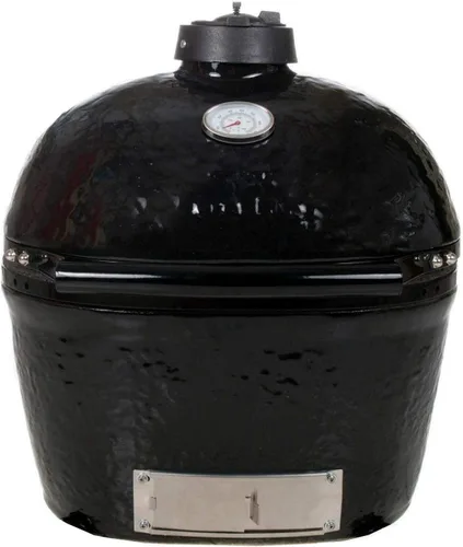 Miniatura 2 de Primo, parrilla de ahumador de carbón, oval, de cerámica, L, Negro