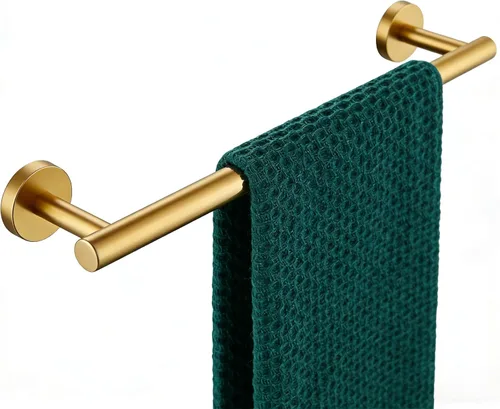 Miniatura 16 de Miyili Toallero de cocina pequeño de 9 pulgadas, de acero inoxidable, para gabinete, barra de toalla de mano, barra de toalla, barra redonda
