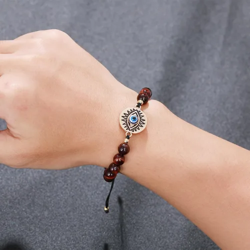 Miniatura 5 de ZPMMPZ Natural Stone Beaded Bracelet for Men Birthday Christmas