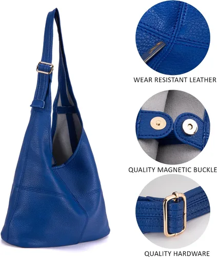 Miniatura 3 de Montana West Hobo Bags - Bolso para mujer, ultra suave, plegable, con monedero
