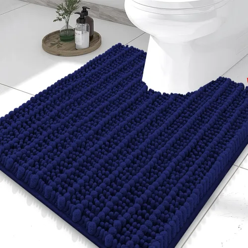 Miniatura 276 de Smiry Alfombras de Baño 24x16 pulgadas, Alfombras de Baño de Chenilla Extra Suaves y Absorbentes, Respaldo de Goma Antideslizante, Lavable a Máquina
