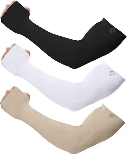 Miniatura 51 de Mangas para brazo, para hombres o mujeres. Para calentar o refrescar. Guantes de Compresión con factor de protección de los rayos ultravioleta UPF