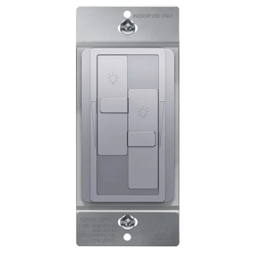 Miniatura 11 de TOPGREENER Interruptor digital de atenuación para luces LED / CFL regulables de 200 W, interruptor de atenuación deslizante LED de un solo polo,