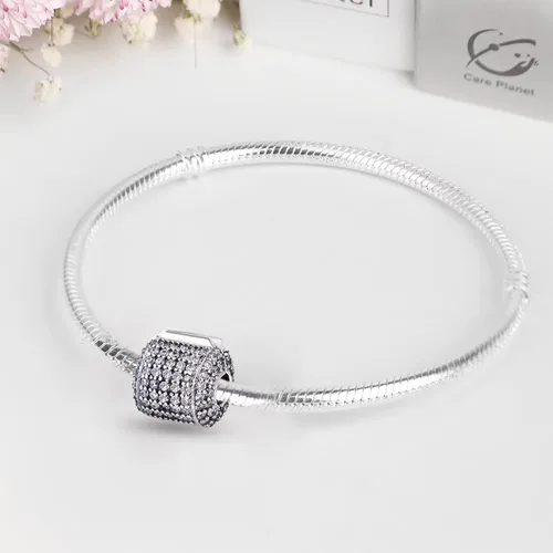 Miniatura 4 de Abalorios de plata de ley 925 para pulseras Pandora, regalos de joyería para mujer y niña.