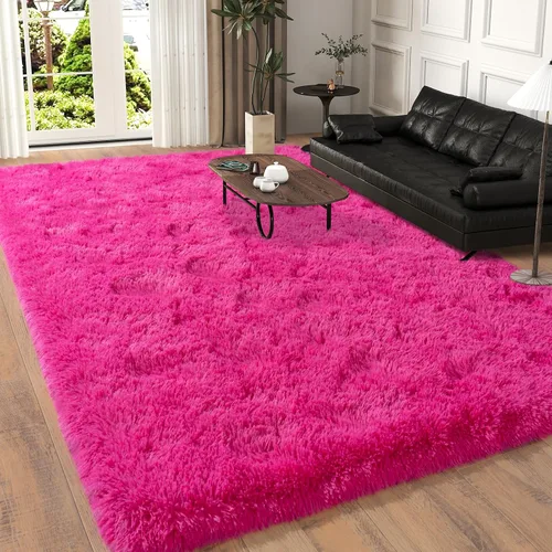 Miniatura 106 de Dssimo - Alfombra superesponjosa para la habitación, alfombra de área moderna, pequeña, suave y acogedora de felpa para niños, niñas y adolescentes