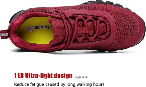 Miniatura 12 de ulogu Zapatos de senderismo impermeables para hombres y mujeres, cómodos, ligeros, antideslizantes, para caminar todo el día, para trabajar y caminar