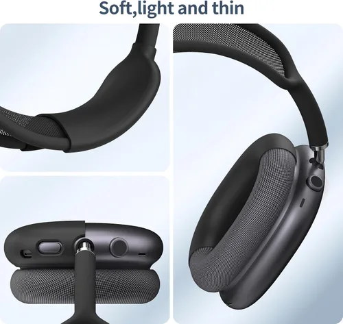 Miniatura 6 de Fintie Funda de silicona 3 en 1 para AirPods Max 2 (2026) y AirPods Max 1 (2020/2024) para auriculares, almohadillas antiarañazos, almohadillas