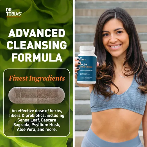 Miniatura 3 de Dr. Tobias Colon 14 Day Cleanse & Liver 21 Day Cleanse Suplementos con fibra, hierbas y probióticos, Solarplast, alcachofa, cardo mariano, apoya