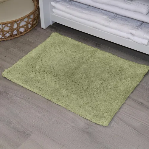 Miniatura 97 de Home Weavers Classy - Juego de alfombras de baño 100 % algodón, decoración de baño, lavable, extrasuave y absorbente, tapete de cocina, juego de Aqua