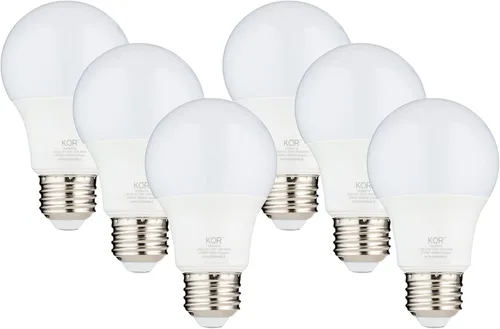 Miniatura 12 de KOR Bombillas LED equivalentes a 100 W, 15 W, 1500 lúmenes, luz blanca diurna 5000 K, no regulable, base estándar A19 E26, vida útil de 10000 horas