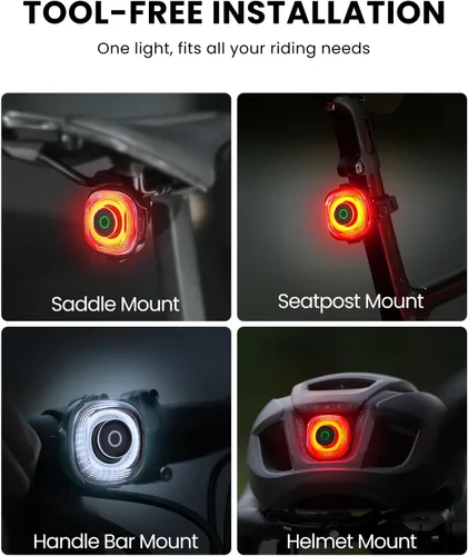 Miniatura 7 de Magicshine HORI1300S & SEEMEE 150 MAG Luces de Bicicleta Delanteras y Traseras, Control FTR LightSync de Un Toque, Luz Delantera de 1300LM y Luz