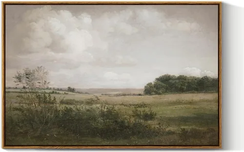 Miniatura 18 de VIYYIEA Arte de Pared en Lienzo Enmarcado Decoración del Hogar, Decoración de Granja Valles Ondulantes bajo Cielos Despejados Pintura de Pared