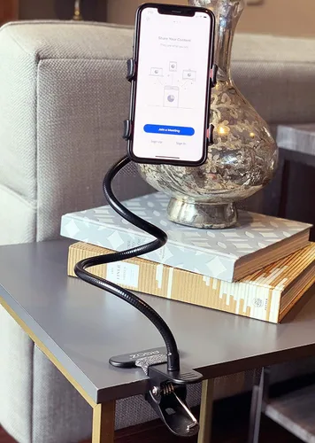 Miniatura 8 de AGOZ Soporte para teléfono celular, soporte de cuello de cisne, clip de abrazadera flexible para escritorio de oficina, cama, iPhone 17 Pro Max