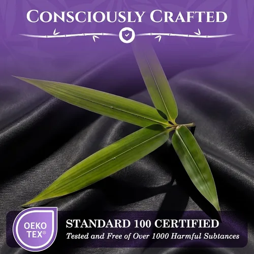Miniatura 7 de SLEEP SANCTUARY - Juego de sábanas 100% viscosa derivada de bambú tamaño individual 4 piezas – Sábanas de lujo BamBliss de enfriamiento