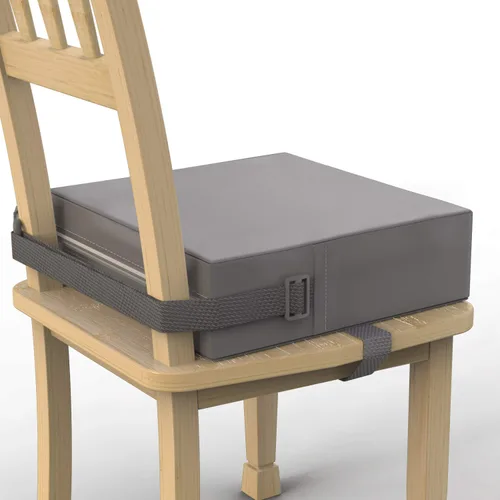 Asiento elevador para niños para mesa de comedor, PU lavable con dobles correas de seguridad, antideslizante, asiento elevador para niños, portátil,