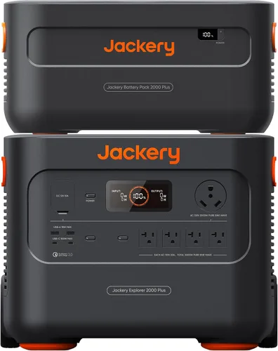 Miniatura 11 de Jackery Estación de energía portátil Explorer 2000 Plus, generador solar con batería LiFePO4 de 2042 Wh, salida de 3000 W, expandible a 24 kWh 6000