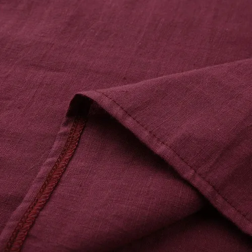 Miniatura 3 de Ceboyel Cotton Linen Tops for Women 34 Sleeve Crewneck Tunic Blouses Dressy Causal Gauze Shirts Ladies Summer Clothing 2025